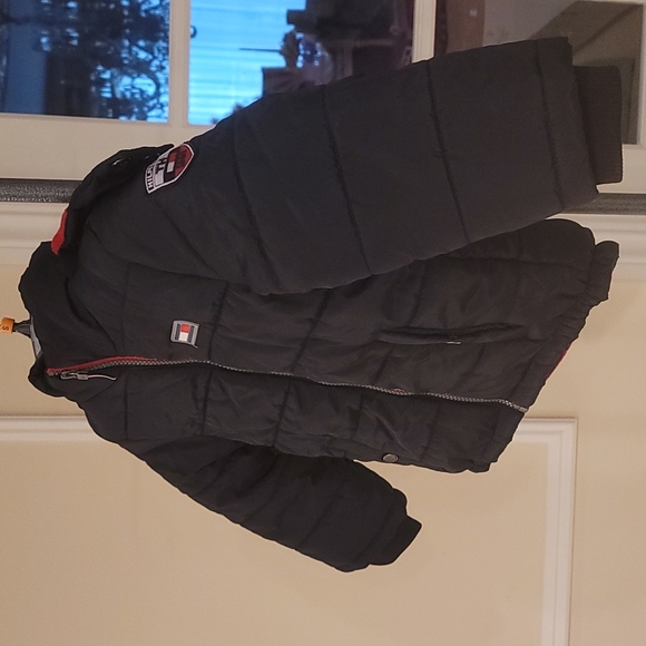 Tommy Hilfiger Black Winter Jacket. Fleece-Lined Red. NWT. NEW $100 - Picture 8 of 16